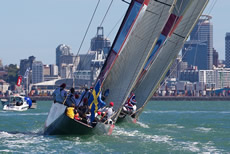 TeamOrigin v Artemis, Louis Vuitton Trophy Auckland. Photo © Ian Roman/TeamOrigin